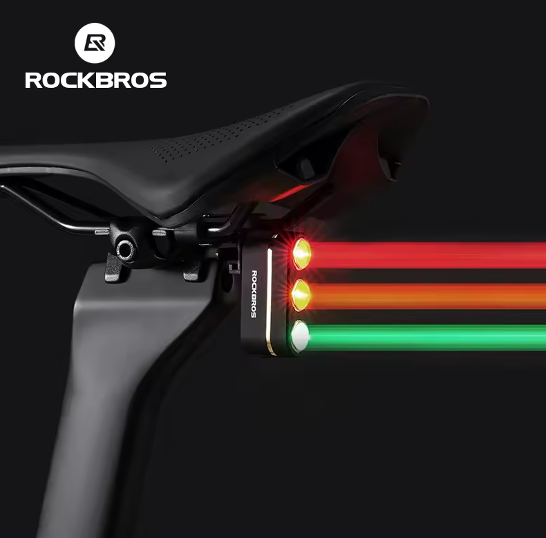 ROCKBROS Smart Luce Posteriore Bici con Sensore Freno | IP64 Impermeabile | Type-C | Sicurezza Ciclismo