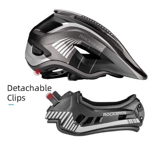 ROCKBROS casco da ciclismo per bambini design rimovibile struttura integrale modellata ventilazione traspirante attrezzatura protettiva per giovani ciclisti sport d'avventura