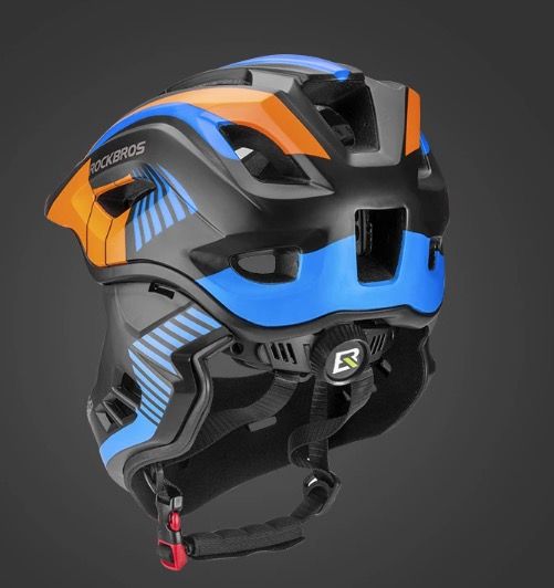 ROCKBROS casco da ciclismo per bambini design rimovibile struttura integrale modellata ventilazione traspirante attrezzatura protettiva per giovani ciclisti sport d'avventura