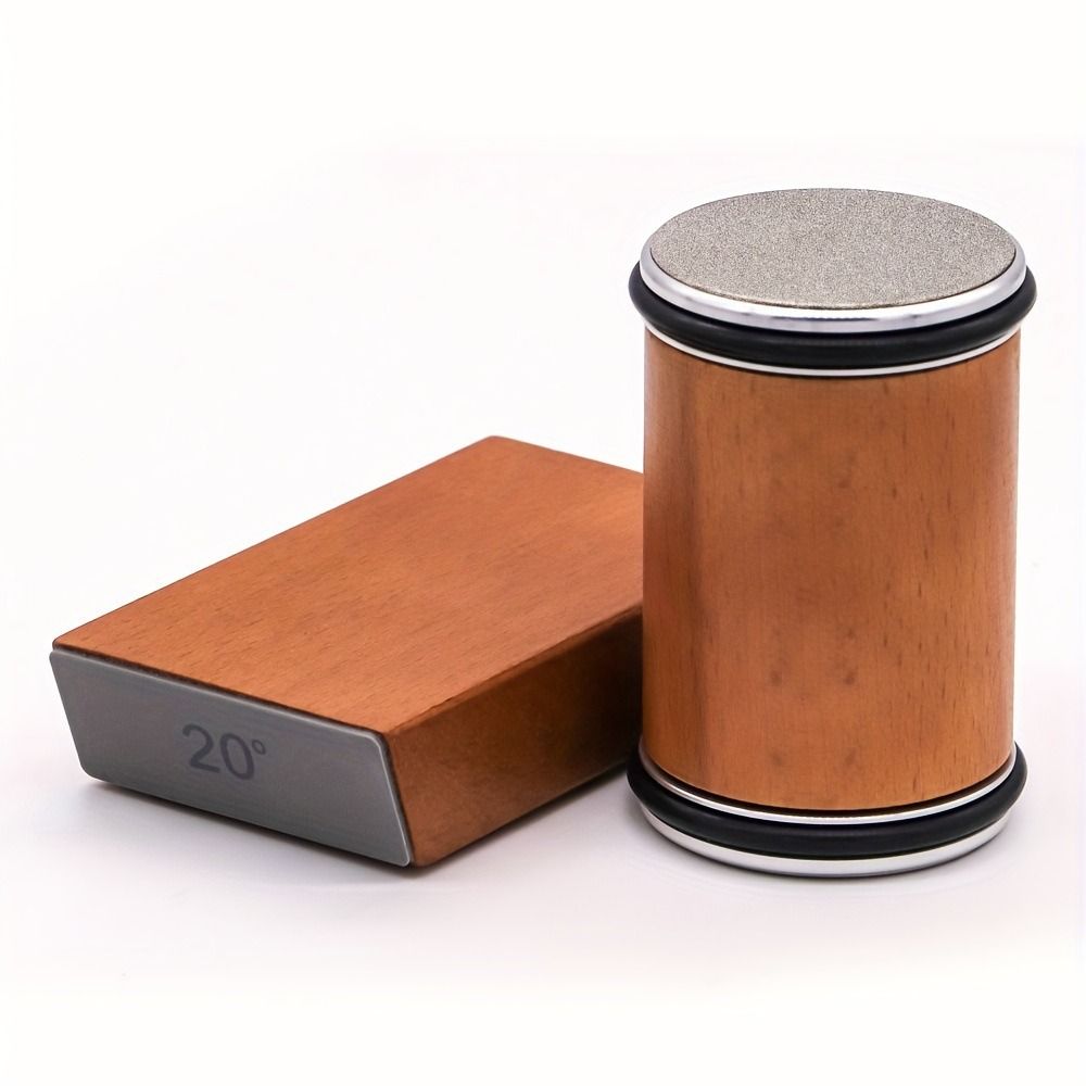 AIERLIAN Affilacoltelli Rotante con Diamante-Ceramica, 15/20^ - Affilatura Precisa & Duratura