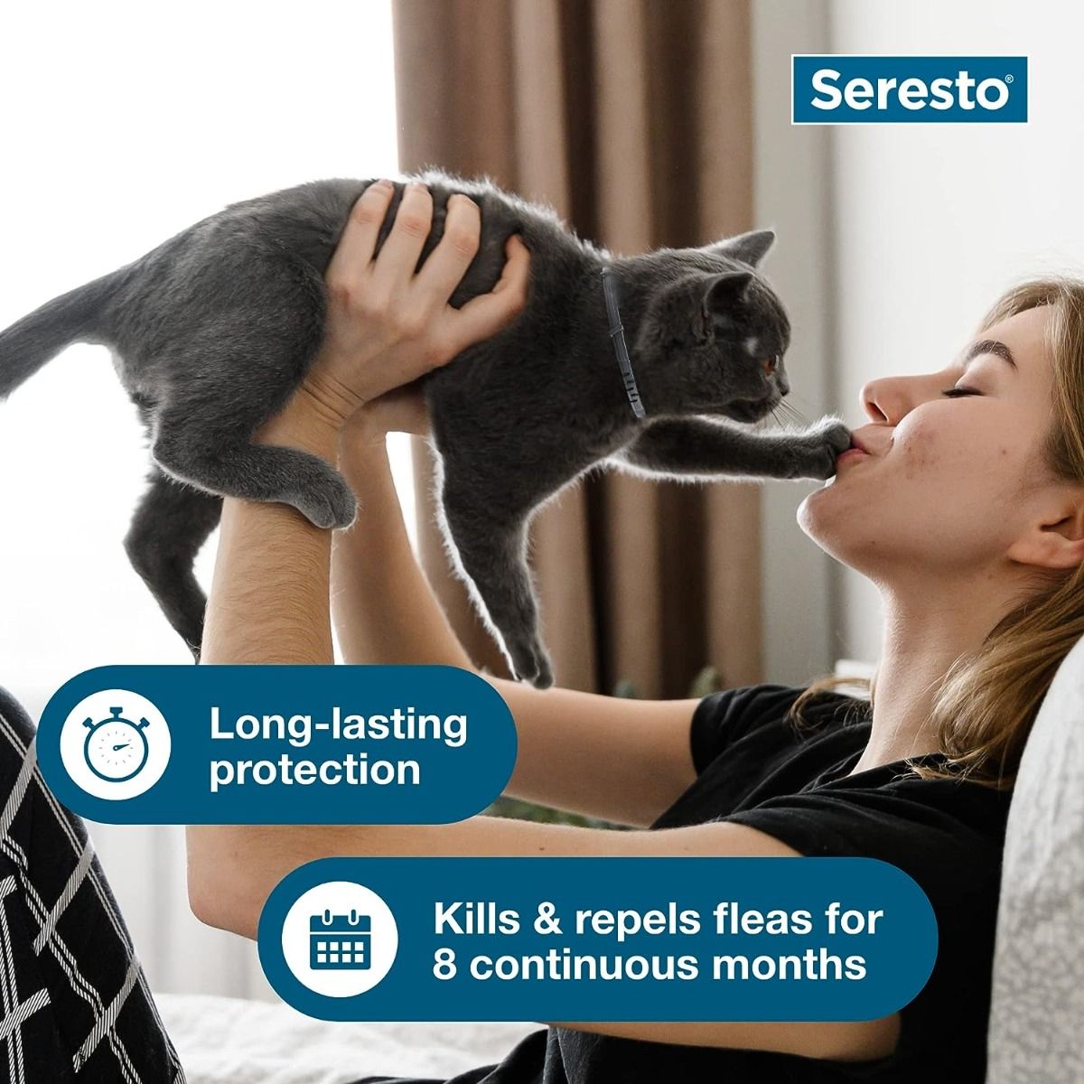 Collare Seresto Cani Taglia Grande | Protezione 8 Mesi Antiparassitario | Veterinario Raccomandato