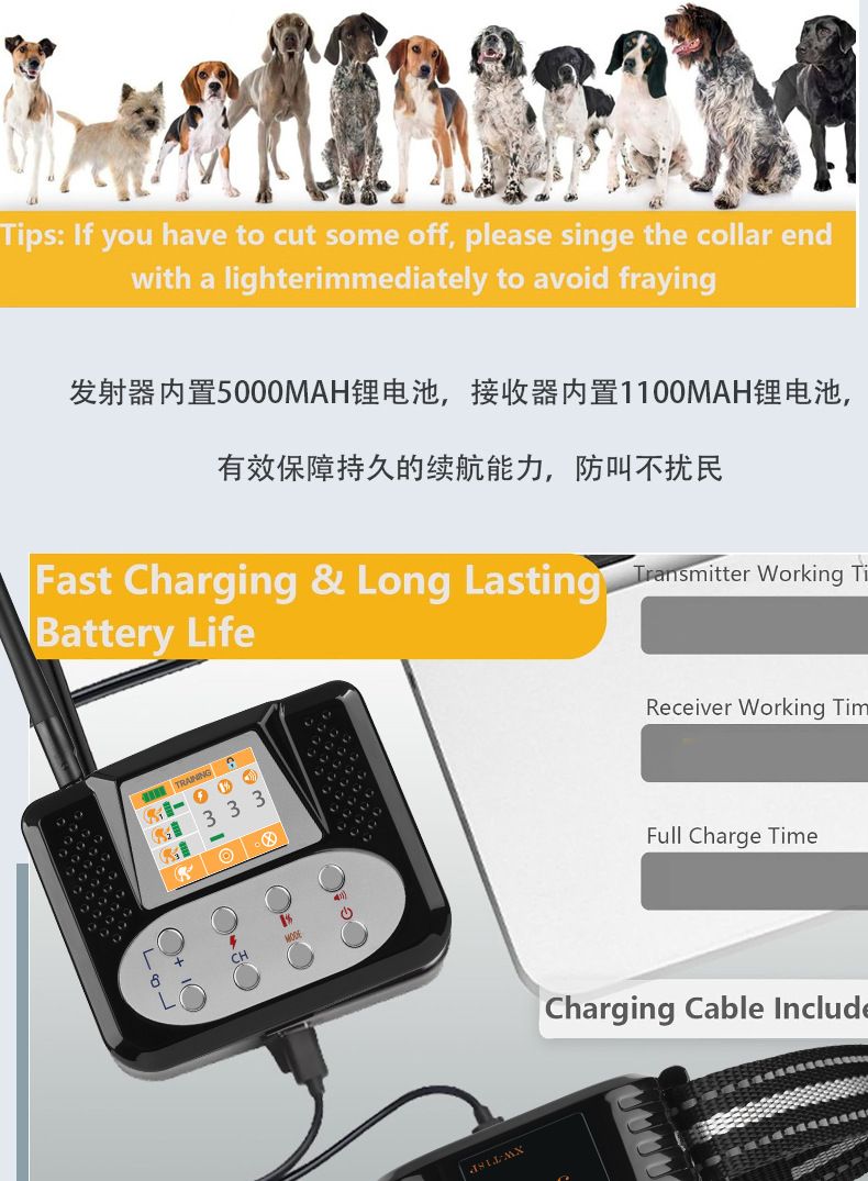 Sistema Recinzione Elettronica Wireless per Cani 3 in 1 con Radar Elettronico e Aree Vietate Regolabili Tecnologia Avanzata per Sicurezza e Addestramento Canino