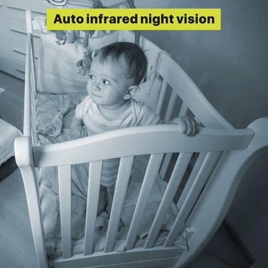5 Pollici Baby Monitor SM650 Video HD 720P Batteria a Lunga Durata Audio Bidirezionale Sorveglianza Portatile per Neonati