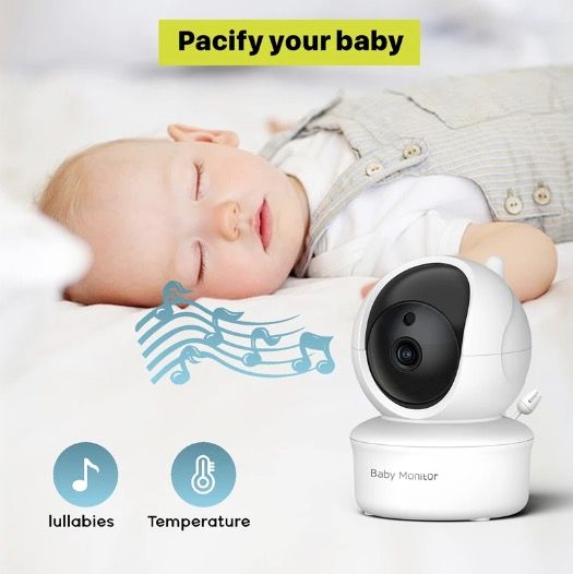 5 Pollici Baby Monitor SM650 Video HD 720P Batteria a Lunga Durata Audio Bidirezionale Sorveglianza Portatile per Neonati
