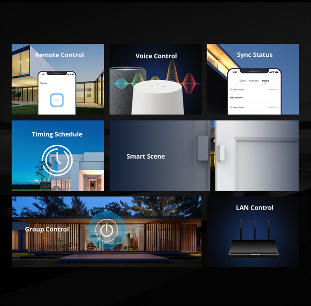 Modulo interruttore WiFi SONOFF Basic R2 con controllo vocale per illuminazione domestica intelligente, compatibile con Alexa e Google