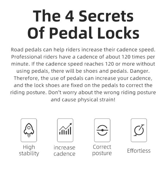 Pedali Autobloccanti ROCKBROS SPD-SL Ultraleggeri Bici da Strada Lega di Alluminio Ciclismo Leggero Stabilità Migliorata Efficienza per Lunghe Distanze Assale in Acciaio Cromoly