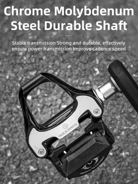 Pedali Autobloccanti ROCKBROS SPD-SL Ultraleggeri Bici da Strada Lega di Alluminio Ciclismo Leggero Stabilità Migliorata Efficienza per Lunghe Distanze Assale in Acciaio Cromoly