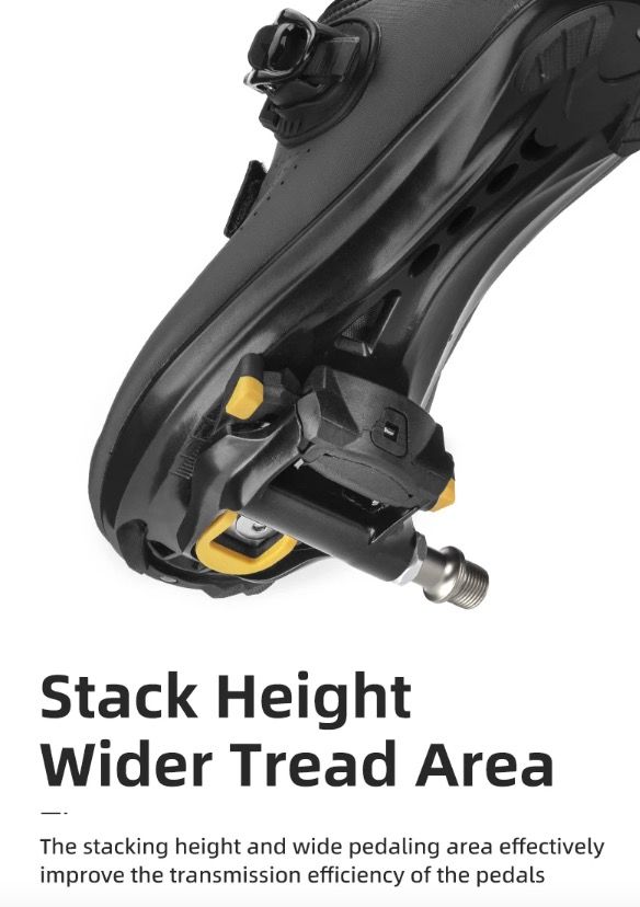 Pedali Autobloccanti ROCKBROS SPD-SL Ultraleggeri Bici da Strada Lega di Alluminio Ciclismo Leggero Stabilità Migliorata Efficienza per Lunghe Distanze Assale in Acciaio Cromoly