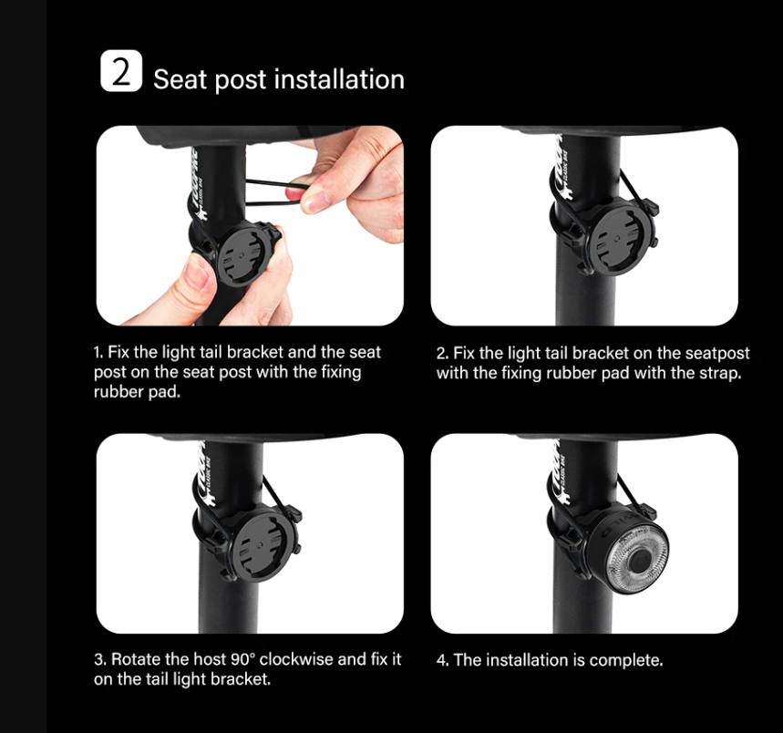 TOWILD TL03Pro Luce Posteriore Bicicletta LED con Sensore di Frenata Intelligente e Flash a Sette Colori Plastica ABS Resistente per Sicurezza e Visibilità Massima