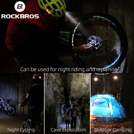 ROCKBROS Casco da Ciclismo Leggero Ultraleggero con Illuminazione di Sicurezza Integrata e Ricarica USB per Comfort
