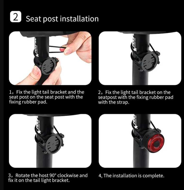 Scopri TOWILD TL03 luce freno intelligente per bicicletta con sensore ambientale design in lega di alluminio cinque modalità di lampeggio per massima sicurezza e visibilità in bici