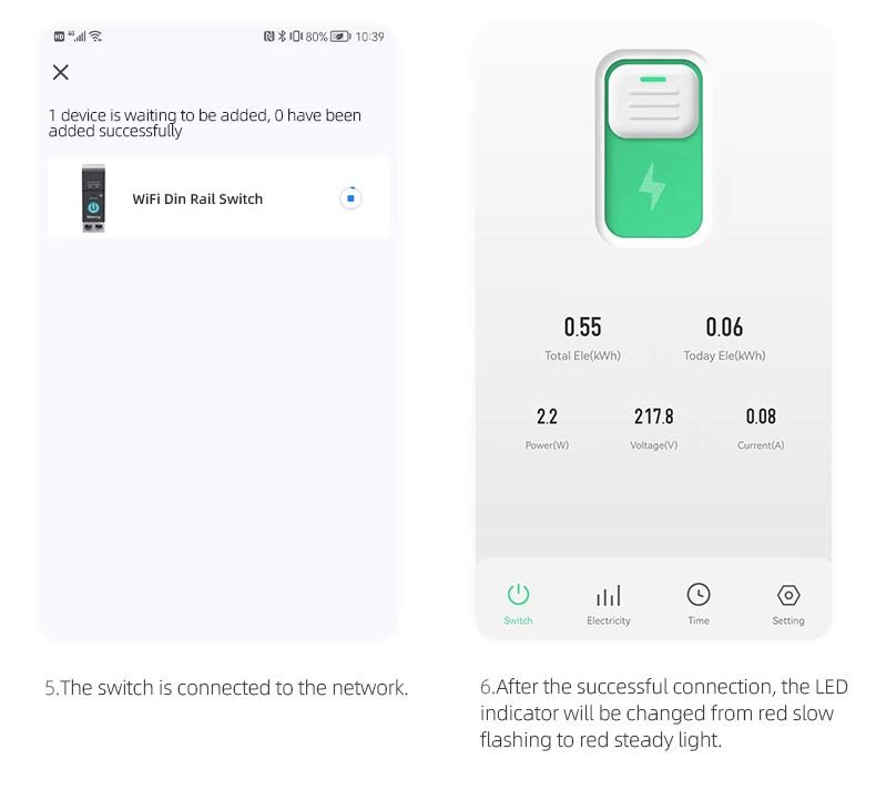 Interruttore automatico intelligente TUYA WIFI per Smart Home con controllo remoto wireless tramite APP TONGOU