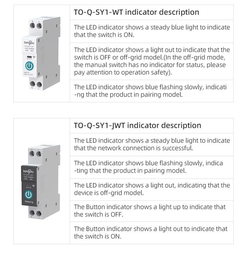 Interruttore automatico intelligente TUYA WIFI per Smart Home con controllo remoto wireless tramite APP TONGOU