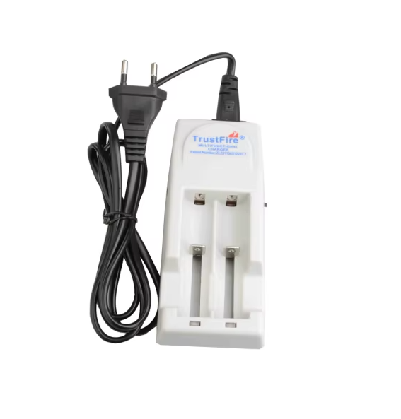 TrustFire TR-001 caricabatterie agli ioni di litio per batterie ricaricabili 18650 16340 con carica simultanea monitoraggio indipendente e versatilità di tensione per dispositivi elettronici