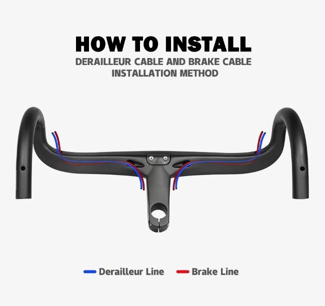 TOSEEK TR5500 attacco manubrio bici da strada design aerodinamico in fibra di carbonio ultra leggero finitura nero opaco parti ciclismo premium per prestazioni robuste su strada