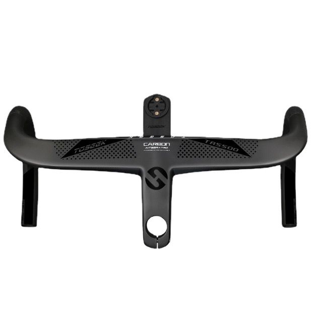 TOSEEK TR5500 attacco manubrio bici da strada design aerodinamico in fibra di carbonio ultra leggero finitura nero opaco parti ciclismo premium per prestazioni robuste su strada