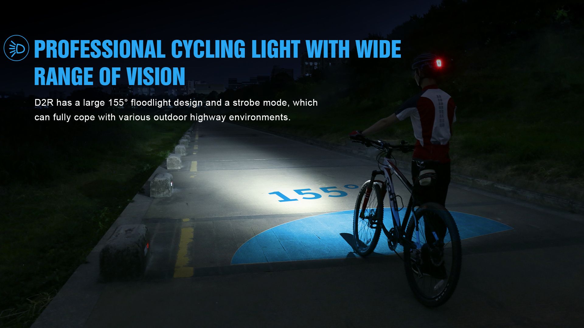 TrustFire D2R Luce per Bicicletta 450LM Impermeabile Faro Anteriore Ricaricabile con Type-C Lampada Ciclistica per Sicurezza e Visibilità