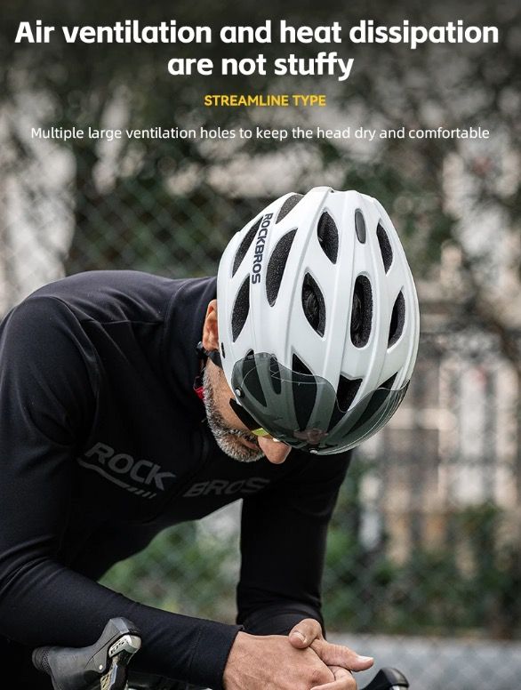 ROCKBROS ULTRALIGHT Casco Da Bicicletta Resistente Agli Urti Traspirante Per MTB Ciclismo Su Strada Con Sistema Di Ventilazione