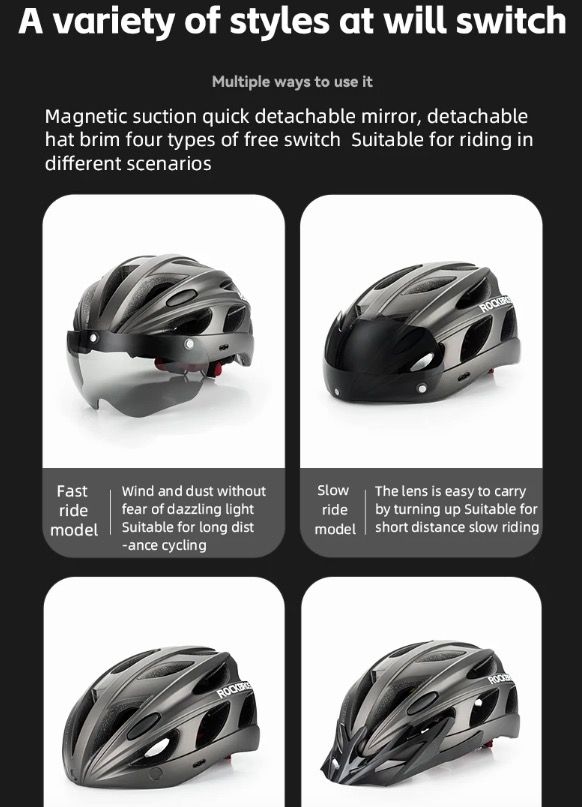 ROCKBROS ULTRALIGHT Casco Da Bicicletta Resistente Agli Urti Traspirante Per MTB Ciclismo Su Strada Con Sistema Di Ventilazione