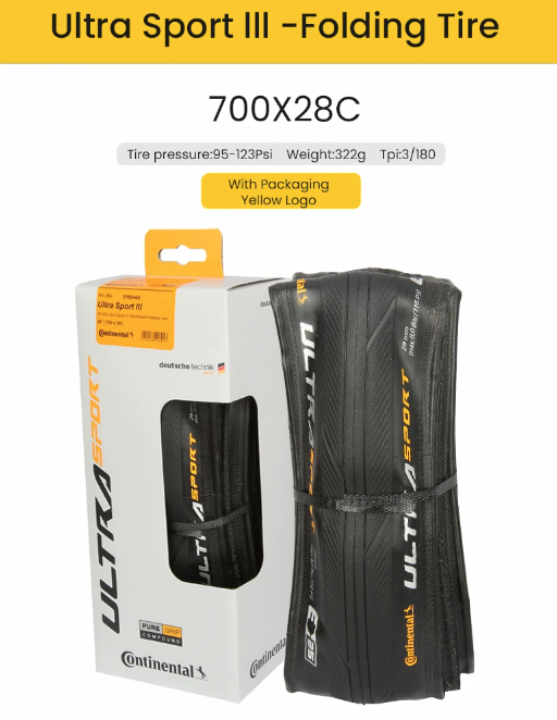 Continental ULTRA SPORT Ⅲ GRAND SPORT RACE Copertone per bici da strada 700x23C/25C/28C Leggero Durevole Antiforatura