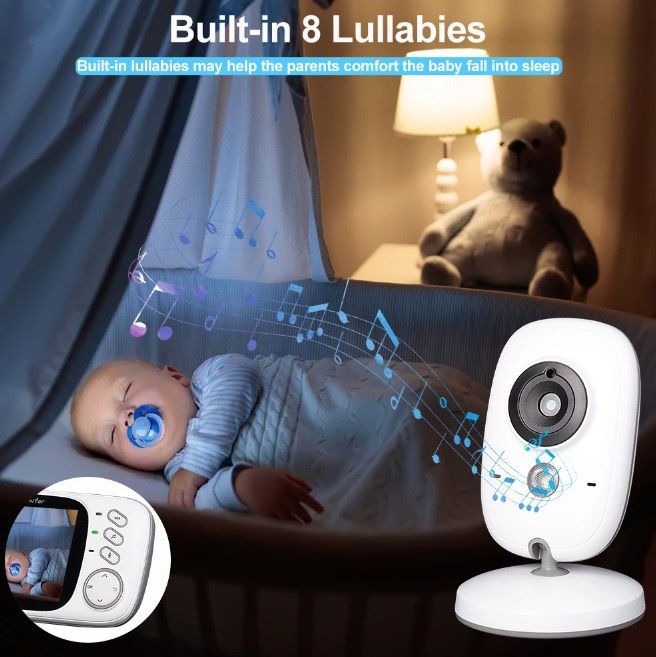 VB603 Video Baby Monitor con audio bidirezionale e visione notturna - strumento affidabile per genitori per la sicurezza del neonato