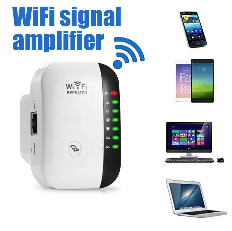 WiFi Ripetitore Wireless Segnale Amplificatore WiFi Extender Rete Migliora Casa Router Attraverso il Muro Camera da Letto