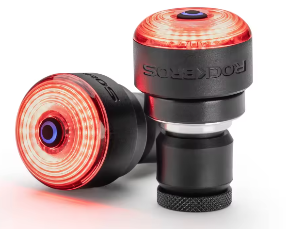 ROCKBROS R0 Fanale Posteriore Tappo Manubrio USB-C MTB, Bici da Strada | Luce Ciclismo Leggera Compatta