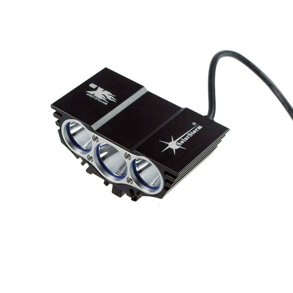 Solarstorm X3 Faro per bicicletta 3000 lumen LED U2 4 modalità Durevole Ricaricabile per guida urbana e mountain bike