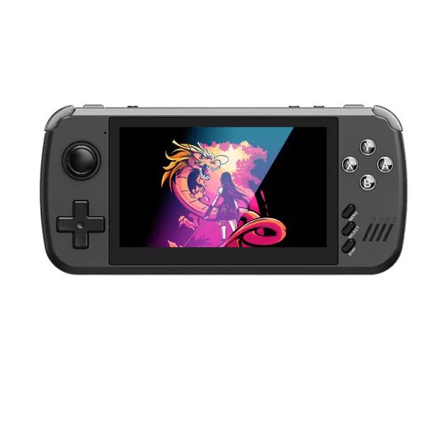 POWKIDDY X39pro Console Portatile per Videogiochi 4.3 Pollici IPS Retro Gaming con Supporto PS1 e Uscita HD