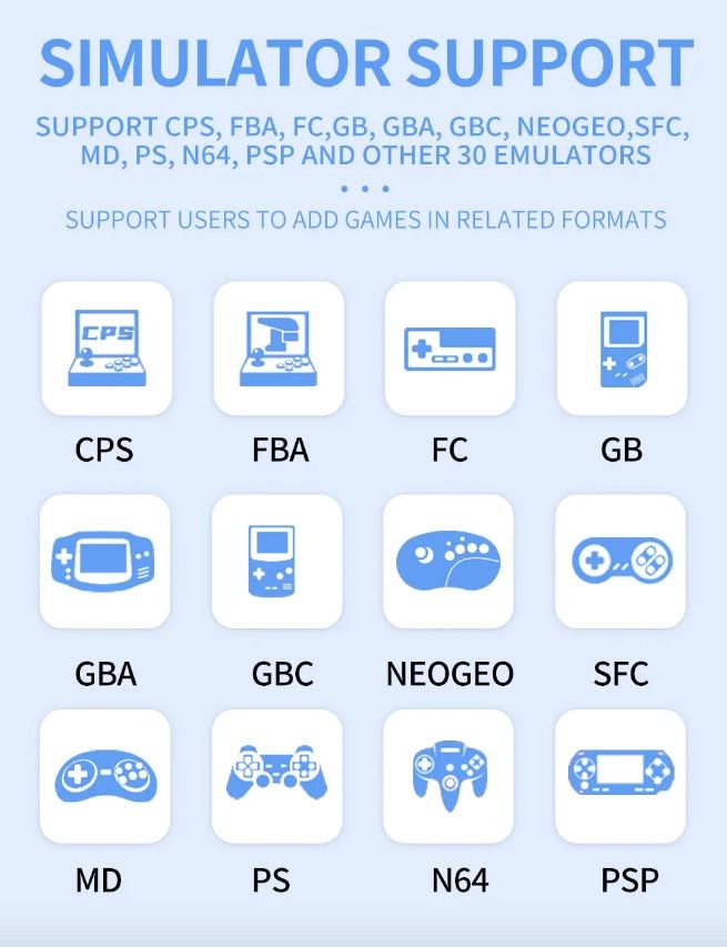 POWKIDDY X55 Console da gioco portatile Retro Gaming Schermo da 5.5 pollici Display IPS Processore RK3566 Gioco in movimento