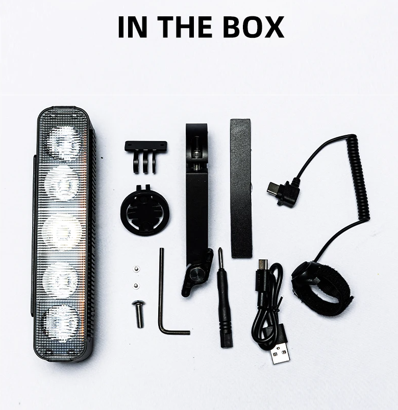 XOSS XL3000 Luce Bici Impermeabile 3000 Lumen Lampada Frontale Ricaricabile Tipo C Per Giri Notturni Accessorio Essenziale Ciclismo Visibilità Sicurezza 10 Modalità di Illuminazione