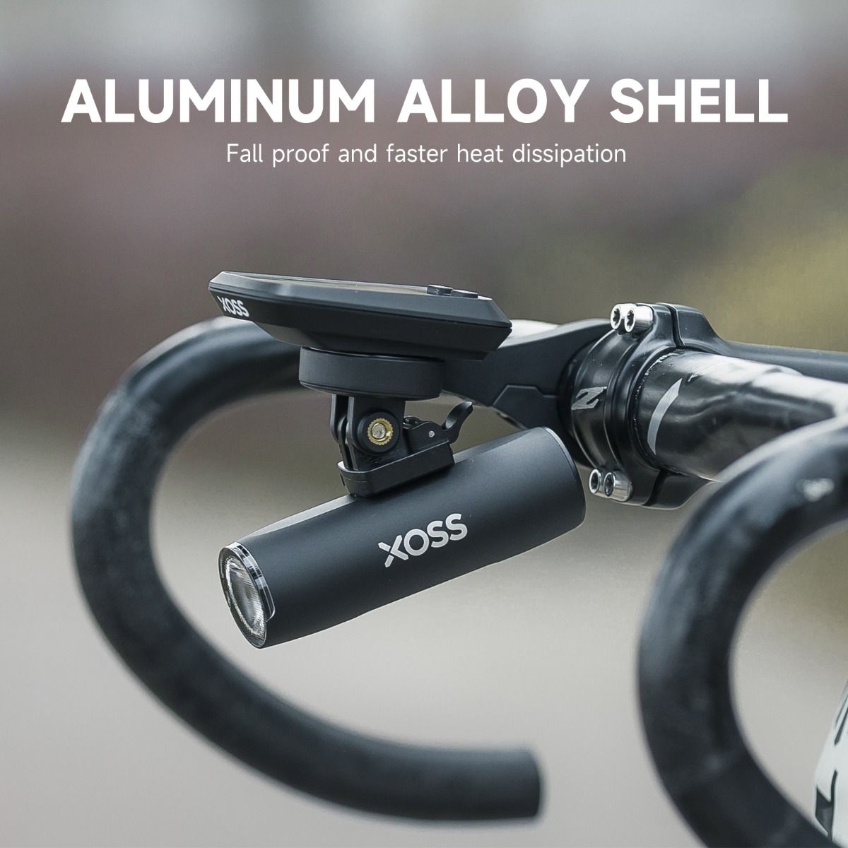 XOSS Luce per bici Faretto 800Lm Impermeabile Ricaricabile USB Lampada anteriore MTB Accessori per ciclismo all'aperto