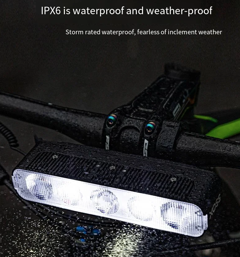 XOSS XL3000 Luce Bici Impermeabile 3000 Lumen Lampada Frontale Ricaricabile Tipo C Per Giri Notturni Accessorio Essenziale Ciclismo Visibilità Sicurezza 10 Modalità di Illuminazione