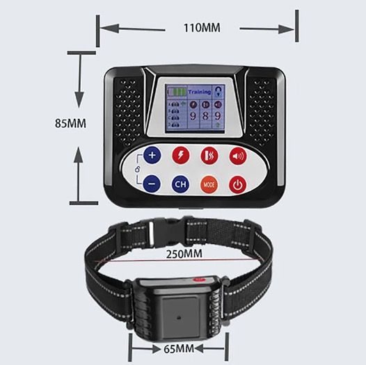 Dispositivo di Addestramento Intelligente per Cani e Recinto Elettronico Senza Fili con Schermo a Colori per Sicurezza e Addestramento Comportamentale Canino Design Ergonomico